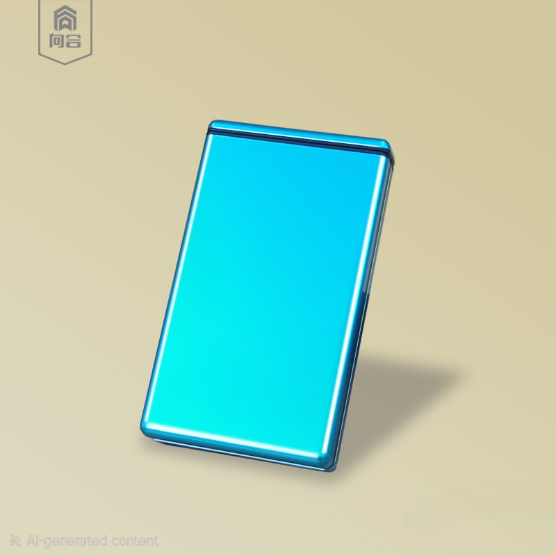 kotak tempat simpan penyimpanan rokok slim design universal all size cigarette auto slide open metal case aluminium besi tebal