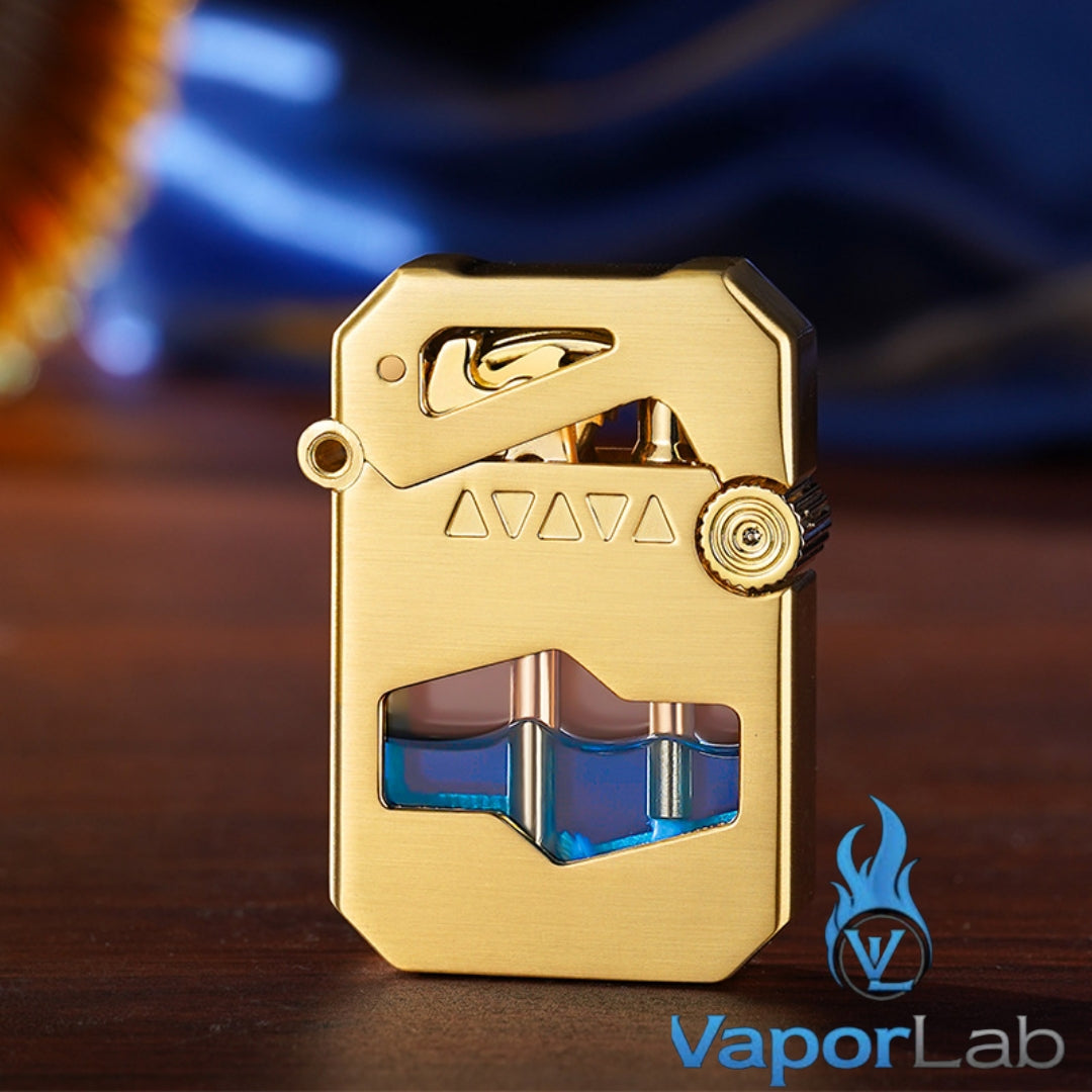 korek api classic FLABOX pakai minyak sumbu batu vintage kerosene transparant vintage oil lighter one click auto open