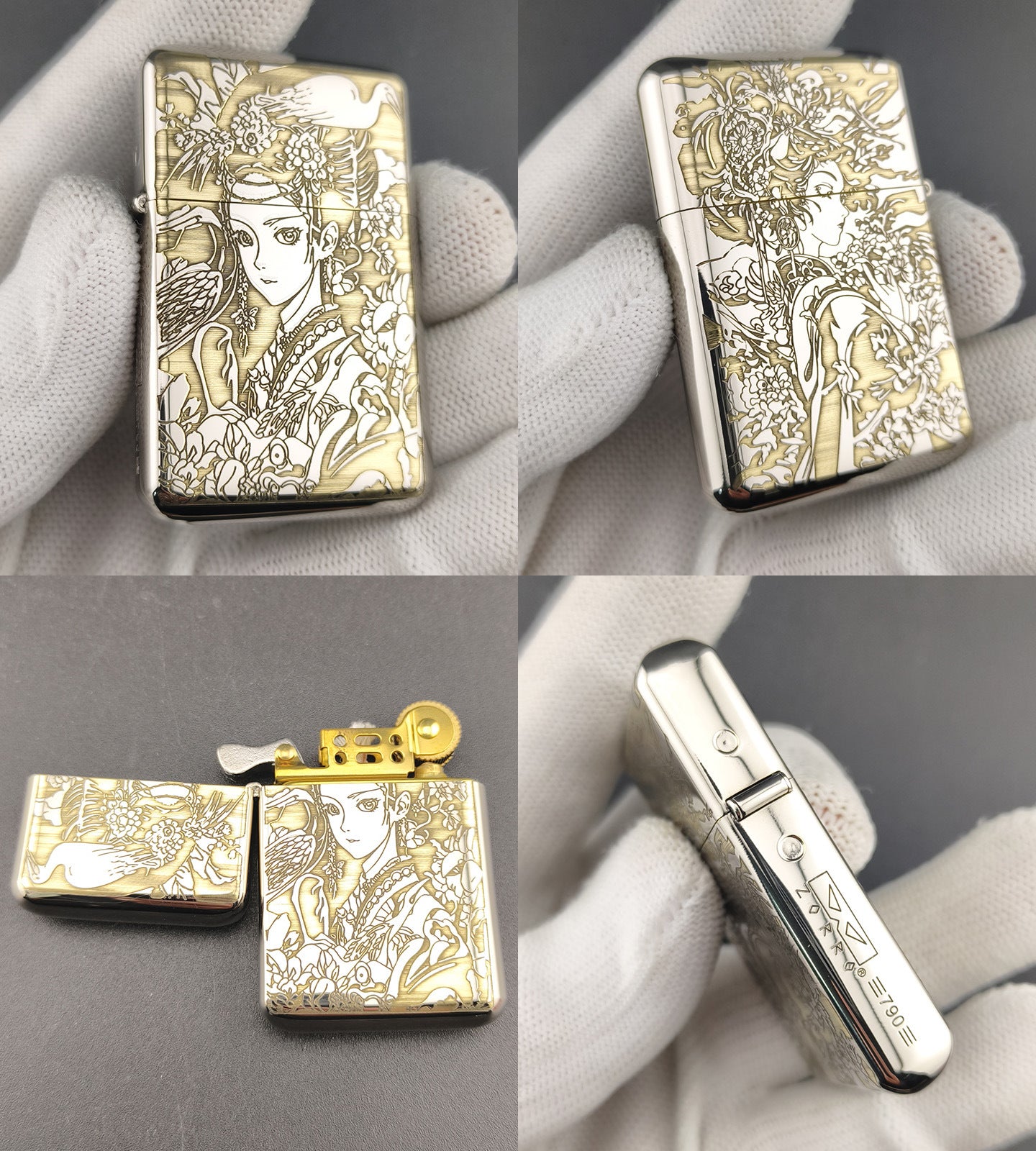 korek api slim zorro 790 original ada denting refill minyak sumbu kapas vintage brass oil classic lighter