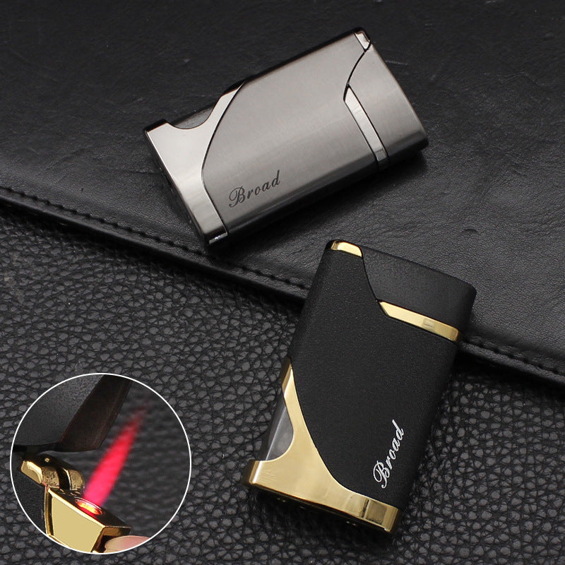 mancis korek api bara merah BROAD ada indikator transparant gas refillable red jet torch lighter windproof