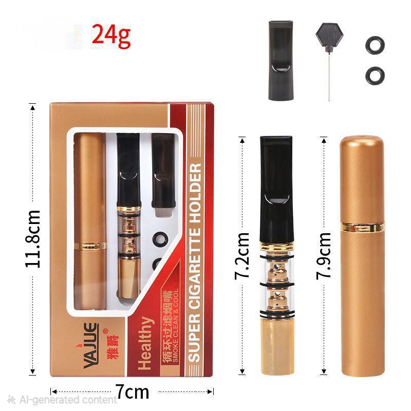 Filter penyaring zat bahaya di rokok bisa di cuci ulang reusable washable cigarette filter holder all size universal 2444 YAJUE 208