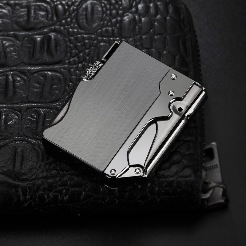 korek api besi bara las FOCUS vintage jet torch metal gas refillable lighter with gift box unik
