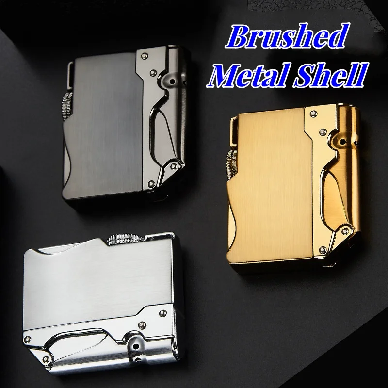 korek api besi bara las FOCUS vintage jet torch metal gas refillable lighter with gift box unik
