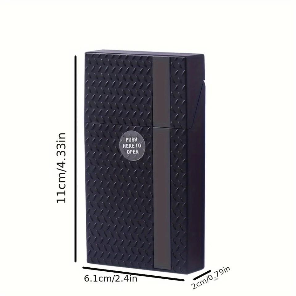 kotak tempat simpan rokok universal all size auto spring open cigarette case material plastik tebal exclusive