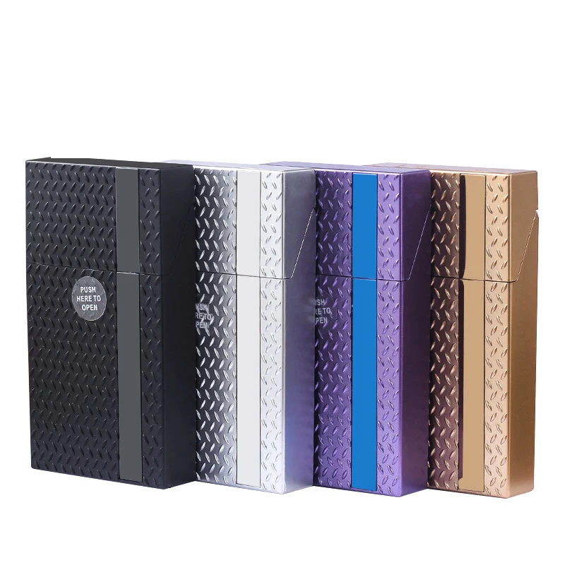 kotak tempat simpan rokok universal all size auto spring open cigarette case material plastik tebal exclusive