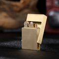 korek api metal pakai roda sumbu minyak classic vintage full brass perunggu asli pagani oil lighter retro slick design 3327