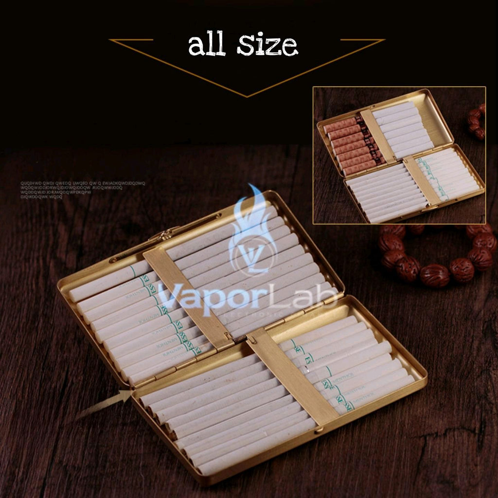 kotak tempat simpan rokok bahan perunggu tebal vintage classic premium copper cigarette case all size universal