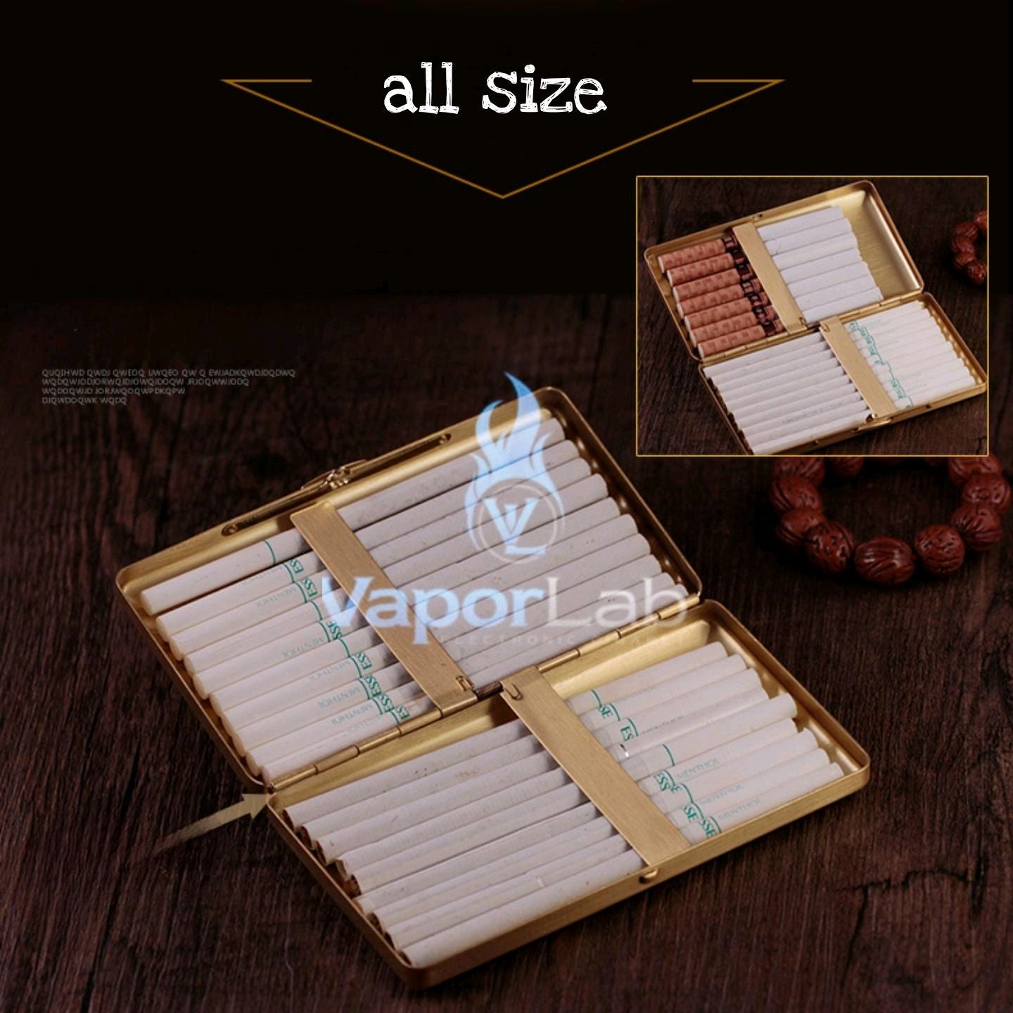 kotak tempat simpan rokok bahan perunggu tebal vintage classic premium copper cigarette case all size universal