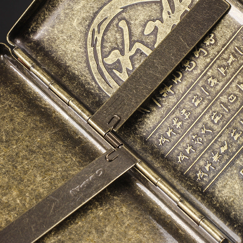 kotak tempat simpan rokok bahan perunggu tebal vintage classic premium copper cigarette case all size universal