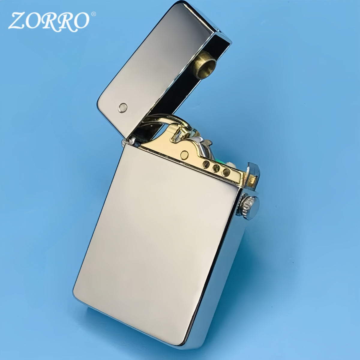 korek api classic zorro 779 original pakai minyak sumbu batu vintage kerosene oil lighter full brass retro lighter