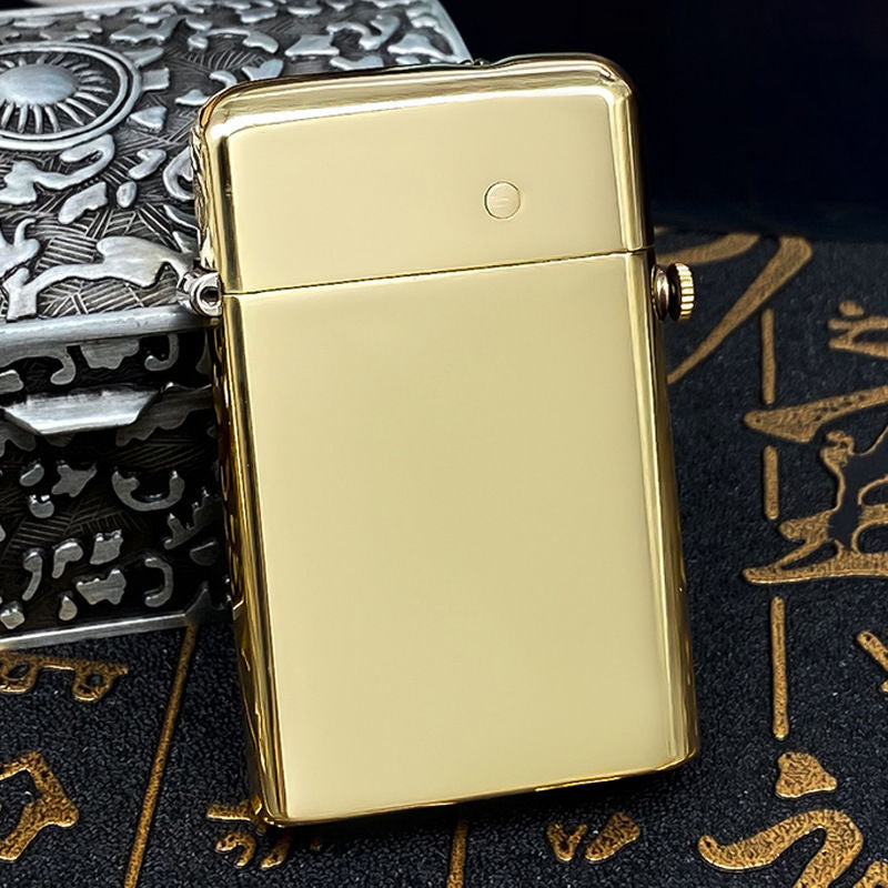 korek api classic zorro 581 pakai minyak sumbu batu vintage kerosene oil lighter full brass slim retro lighter