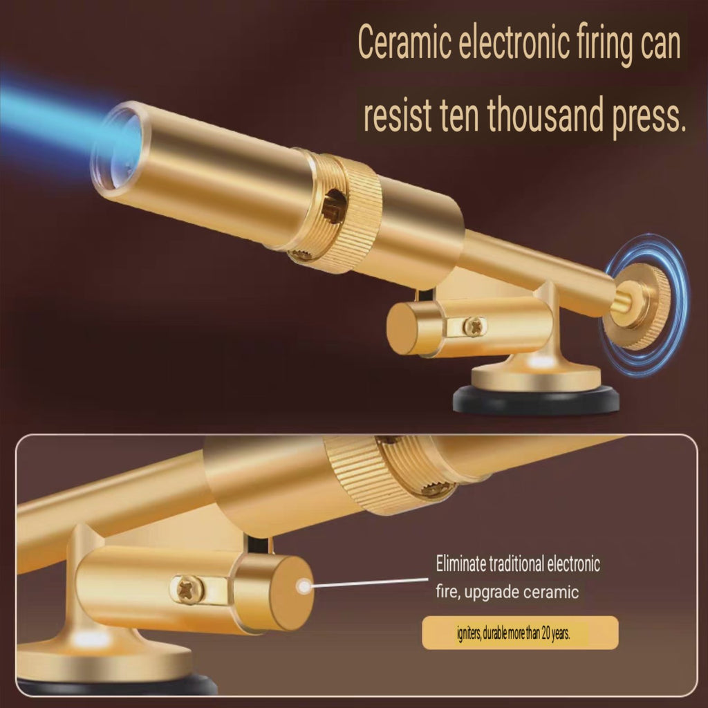 kepala gas torch full asli kuningan alat las blow torch flame gun heavy duty with ignition dengan tombol pemantik for cooking bbq 2936