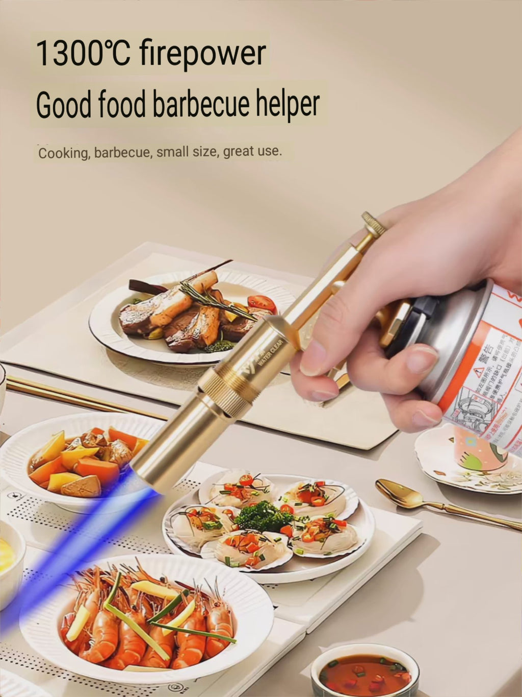 kepala gas torch full asli kuningan alat las blow torch flame gun heavy duty with ignition dengan tombol pemantik for cooking bbq 2936