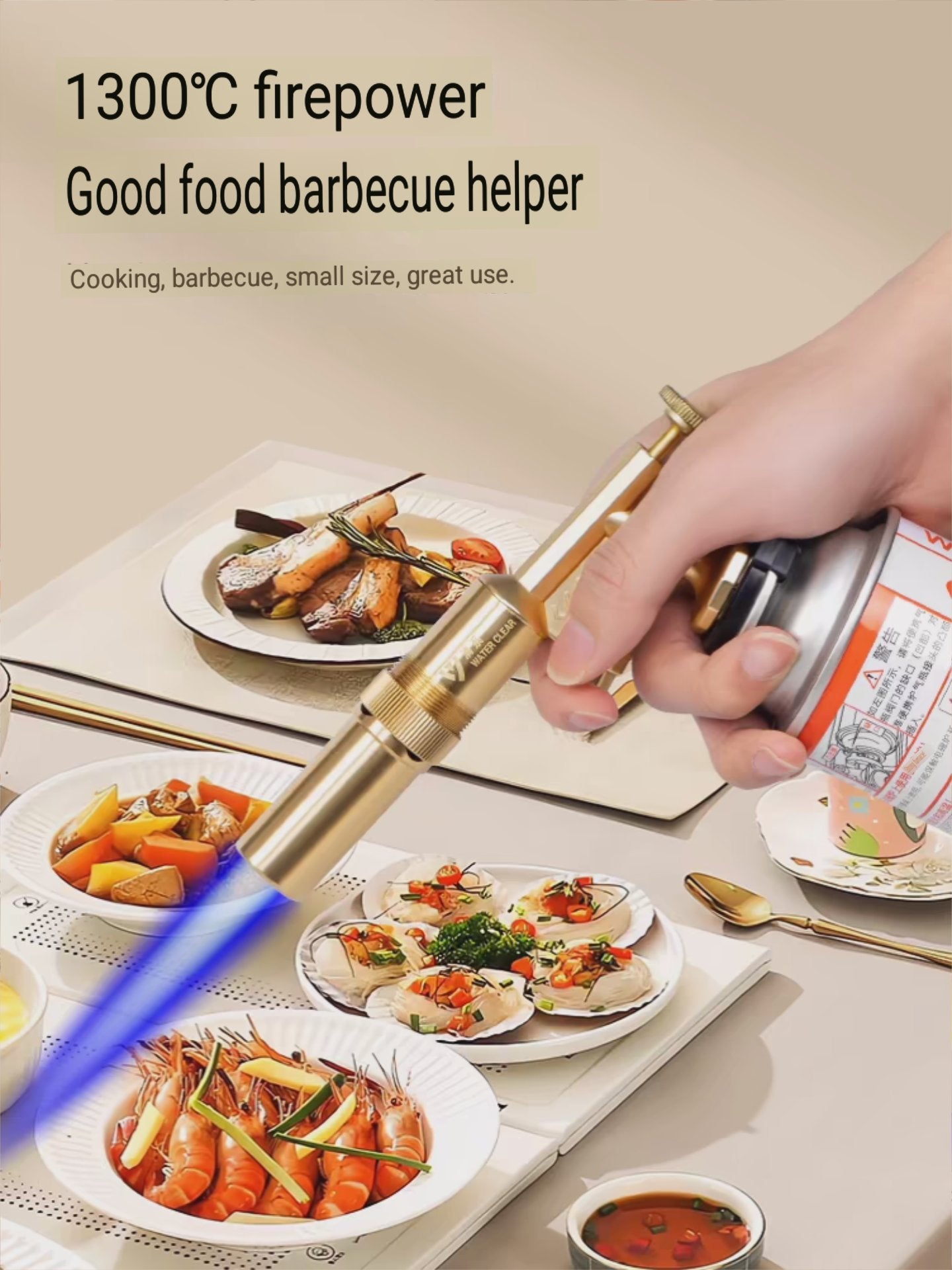 kepala gas torch full asli kuningan alat las blow torch flame gun heavy duty with ignition dengan tombol pemantik for cooking bbq 2936