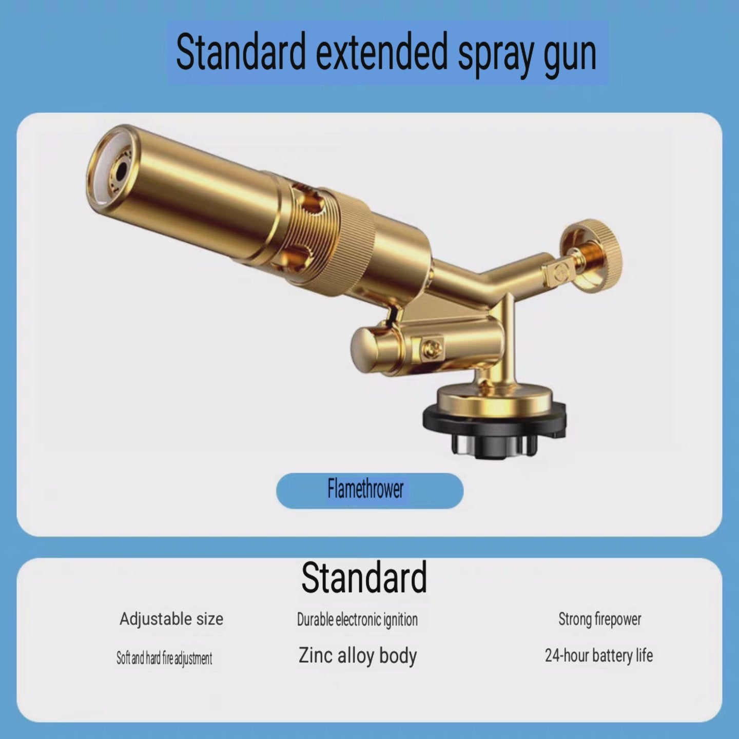 kepala gas torch full asli kuningan alat las blow torch flame gun heavy duty with ignition dengan tombol pemantik for cooking bbq 2936