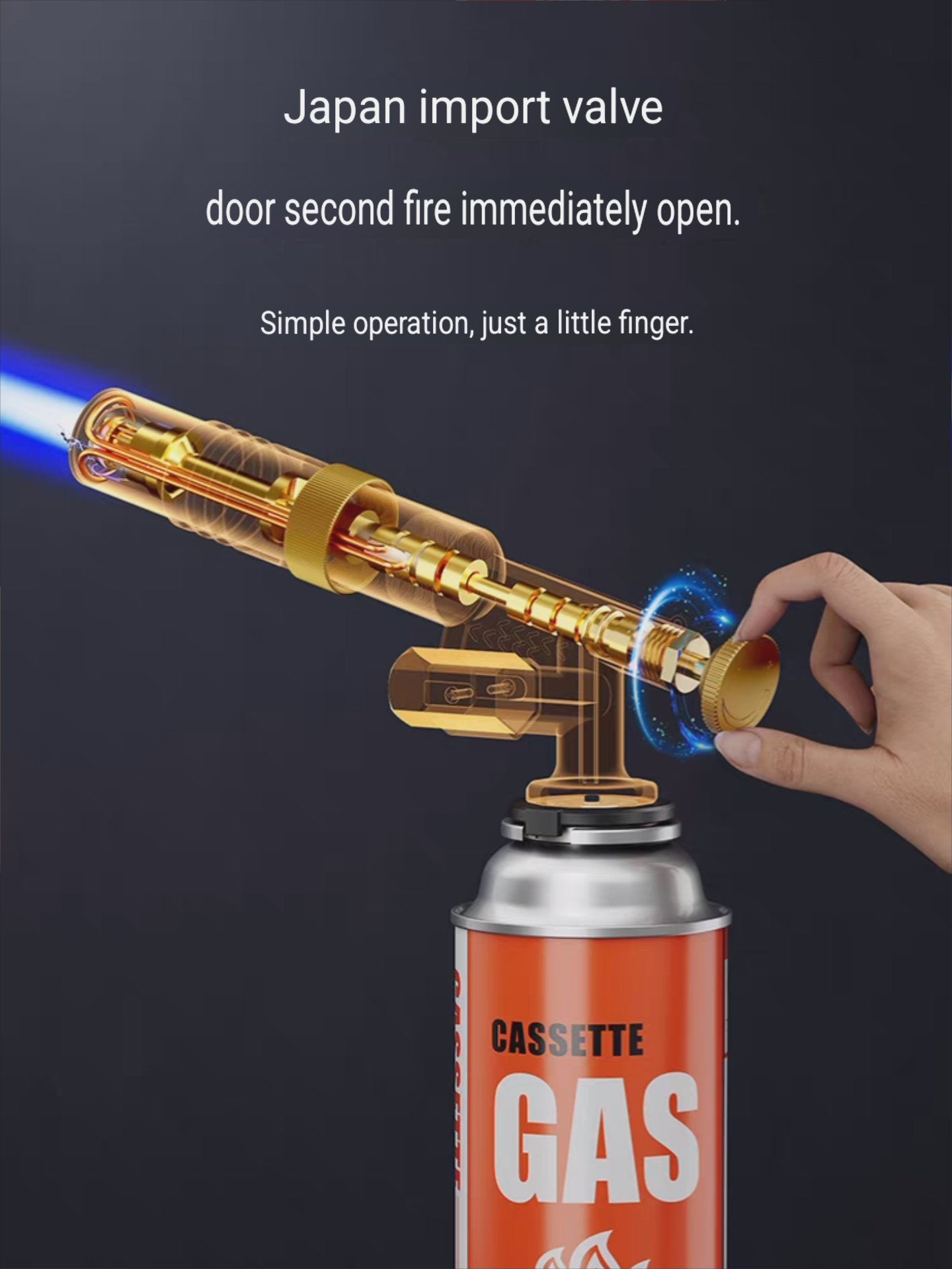 kepala gas torch full asli kuningan alat las blow torch flame gun heavy duty with ignition dengan tombol pemantik for cooking bbq 2936