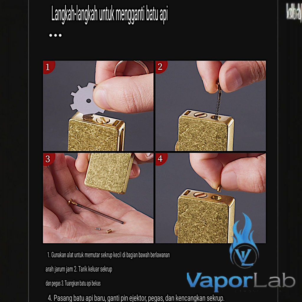 korek api klasik vintage sumbu minyak dengan tombol auto eject kerosene oil lighter dengan pisau mini cutter kemasan giftbox duesouth