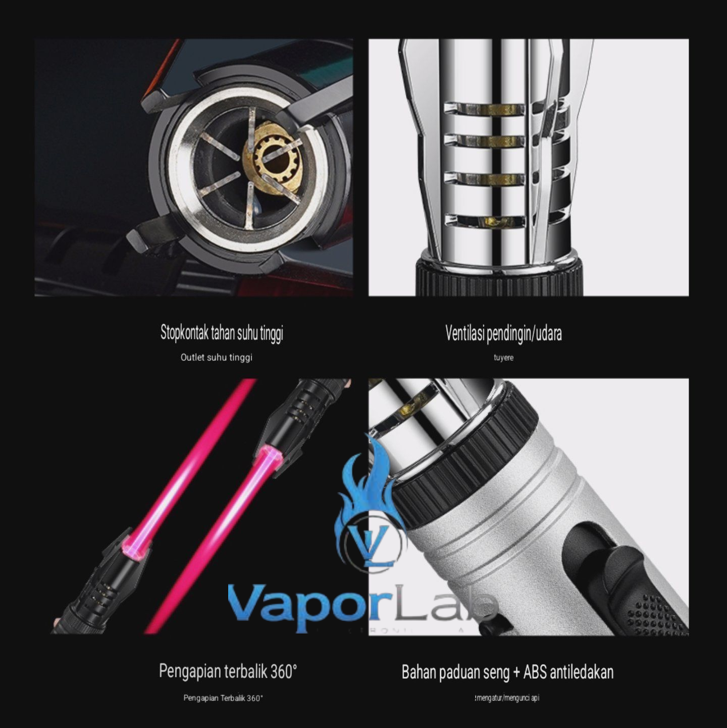 korek api bara las kencang model light saber jet flame torch high power temp outdoor bbq Refillable gas lighter dengan bukaan botol