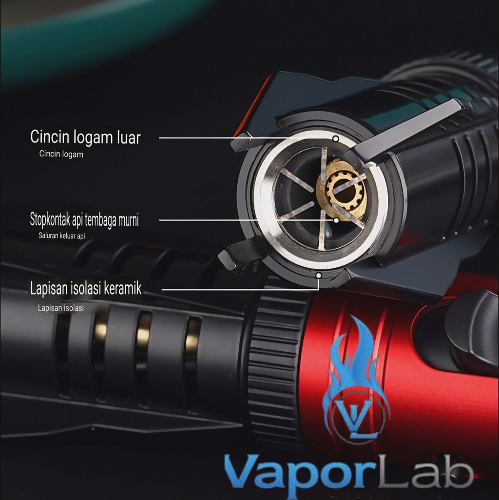 korek api bara las kencang model light saber jet flame torch high power temp outdoor bbq Refillable gas lighter dengan bukaan botol