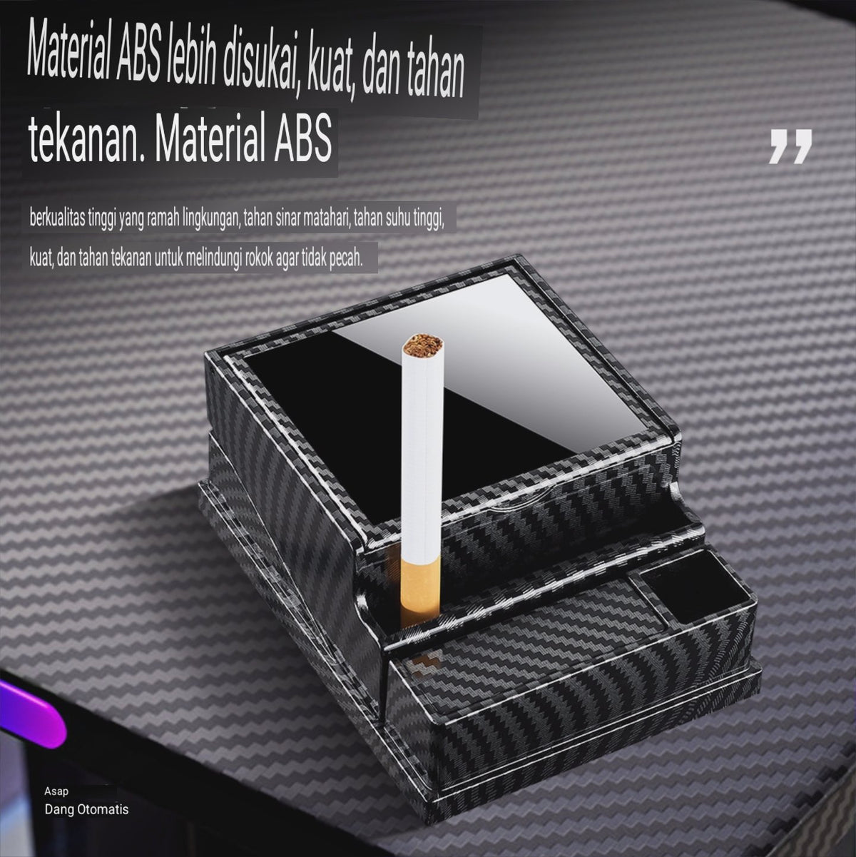kotak pajangan meja tempat simpan rokok cigarette box display dengan tombol ejektor otomatis large capacity unik