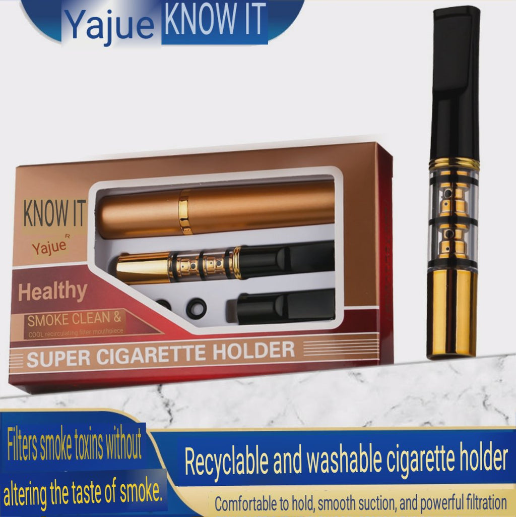 Filter penyaring zat bahaya di rokok bisa di cuci ulang reusable washable cigarette filter holder all size universal 2444 YAJUE 208