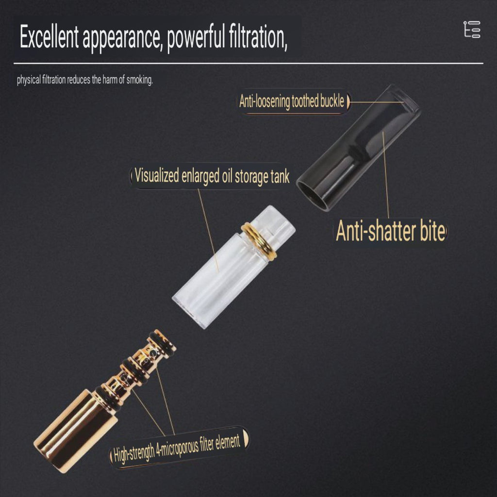 Filter penyaring zat bahaya di rokok bisa di cuci ulang reusable washable cigarette filter holder all size universal 2444 YAJUE 208