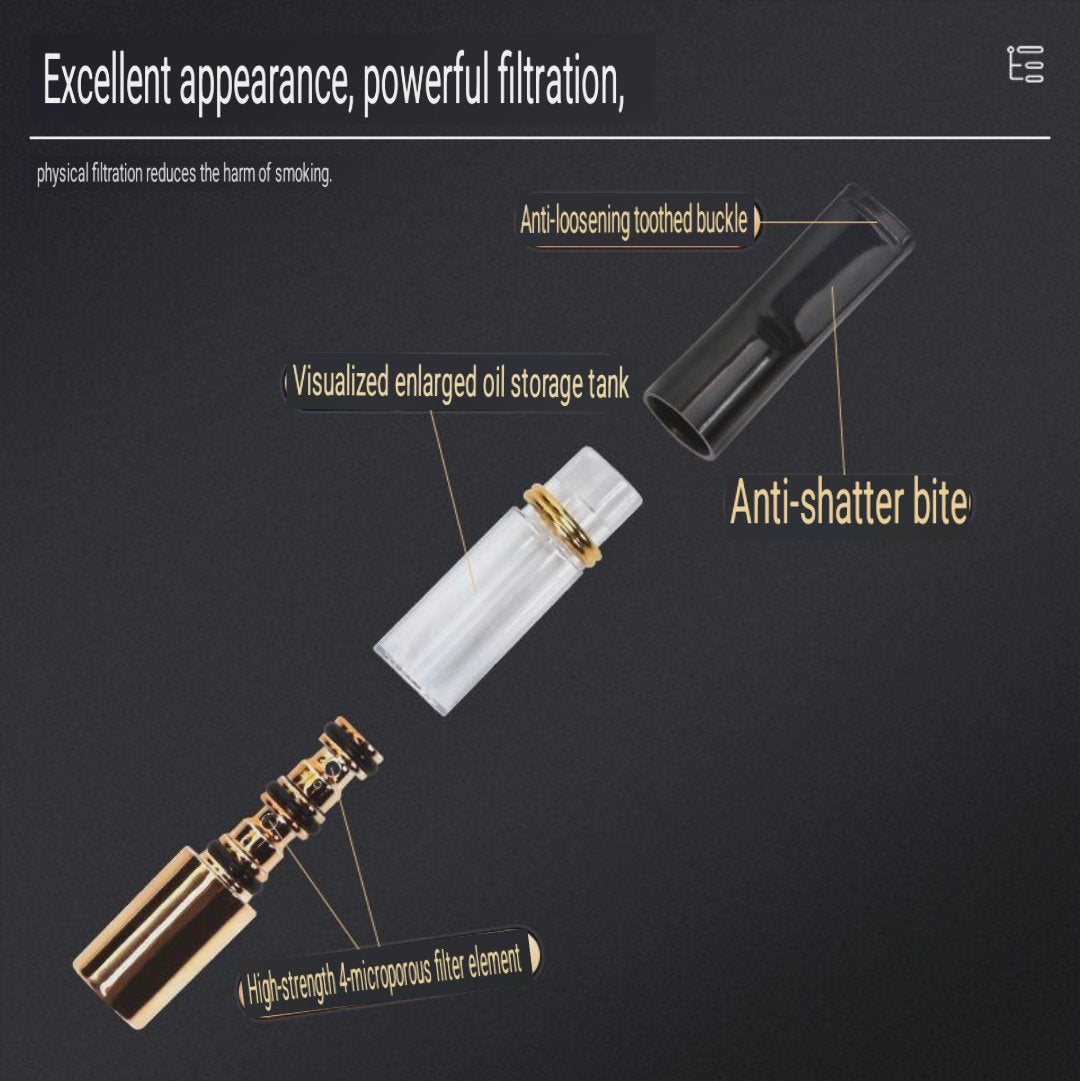 Filter penyaring zat bahaya di rokok bisa di cuci ulang reusable washable cigarette filter holder all size universal 2444 YAJUE 208