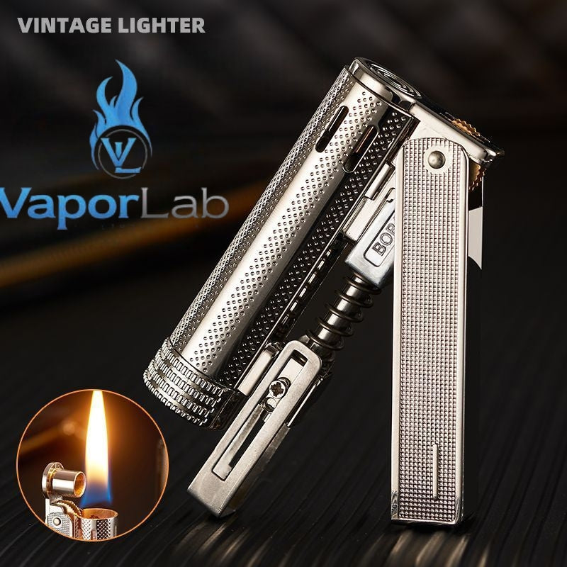 mancis korek api besi pakai roda sumbu minyak model jadul old fashion vintage classic retro metal oil kerosene lighter BOBANG