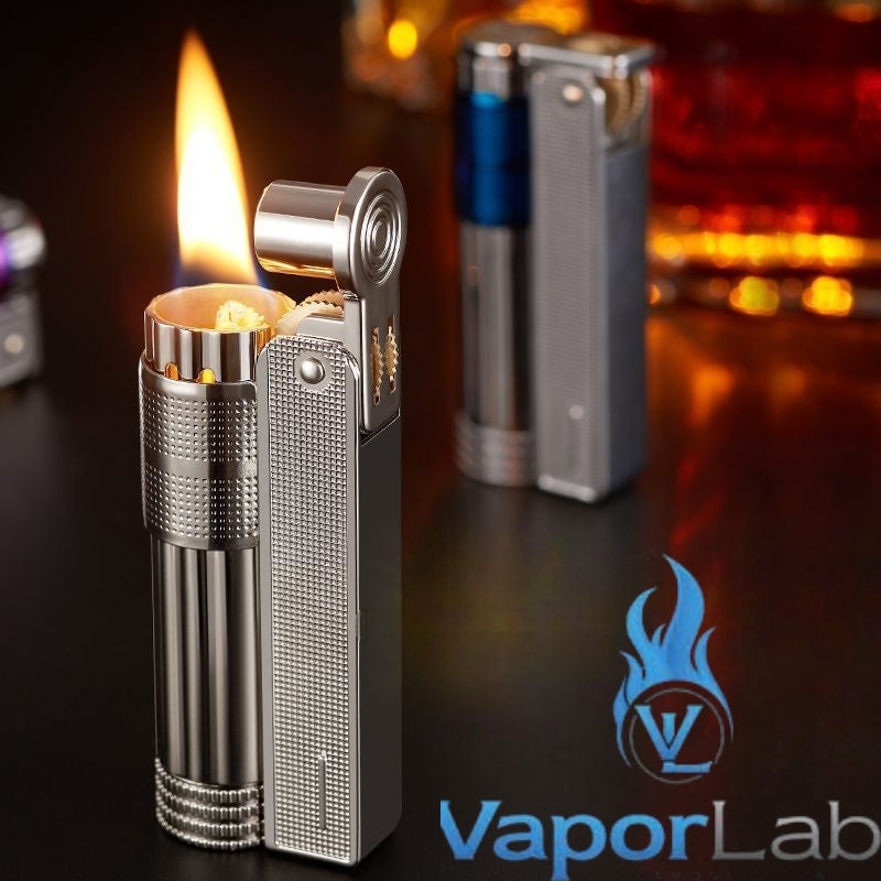 mancis korek api besi pakai roda sumbu minyak model jadul old fashion vintage classic retro metal oil kerosene lighter BOBANG