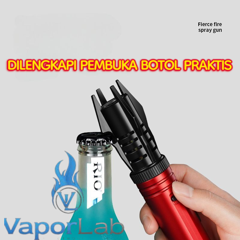 korek api bara las kencang model light saber jet flame torch high power temp outdoor bbq Refillable gas lighter dengan bukaan botol