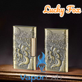 korek api roda sumbu minyak body ukiran full gesek samping vintage classic kerosene bronze oil lighter