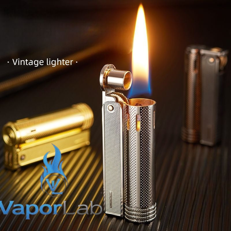 mancis korek api besi pakai roda sumbu minyak model jadul old fashion vintage classic retro metal oil kerosene lighter BOBANG