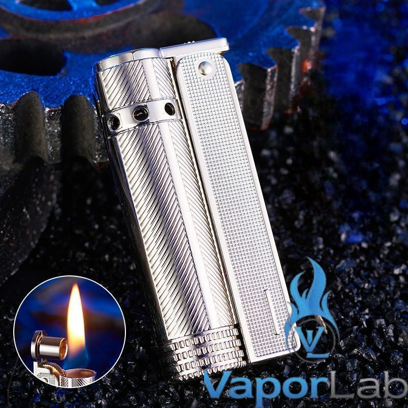 mancis korek api besi pakai roda sumbu minyak model jadul old fashion vintage classic retro metal oil kerosene lighter BOBANG