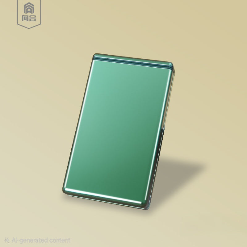 kotak tempat simpan penyimpanan rokok slim design universal all size cigarette auto slide open metal case aluminium besi tebal