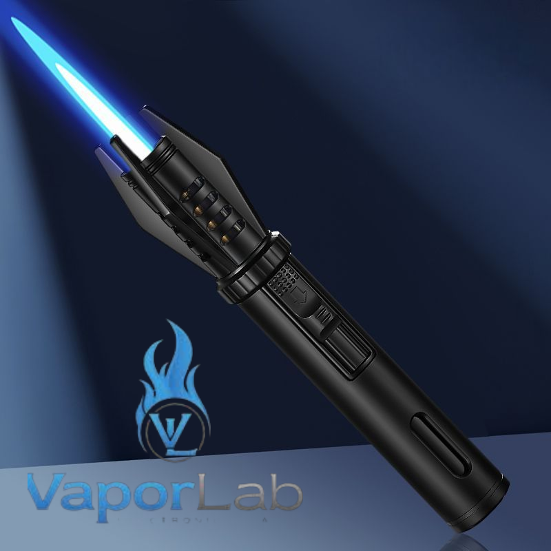 korek api bara las unik model obor mini ada kaca indikator gas refillable jet torch lighter good quality windproof
