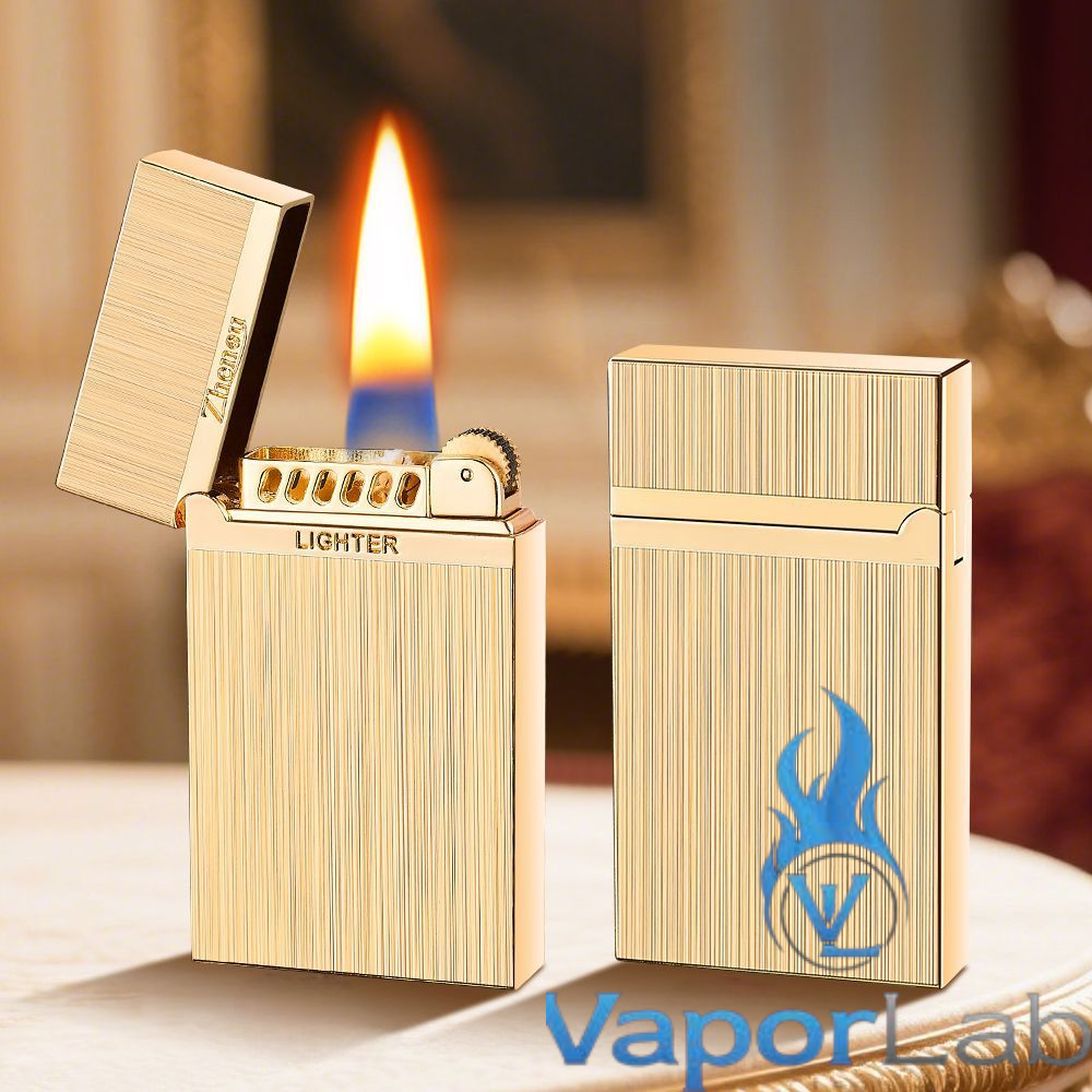mancis korek api besi klasik pakai roda dan sumbu refill minyak vintage classic oil lighter metal ada denting ding sound