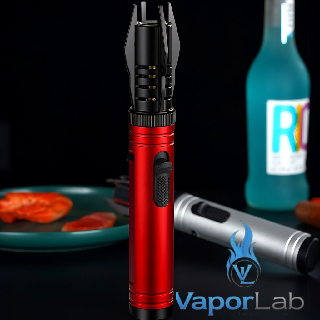 korek api bara las kencang model light saber jet flame torch high power temp outdoor bbq Refillable gas lighter dengan bukaan botol