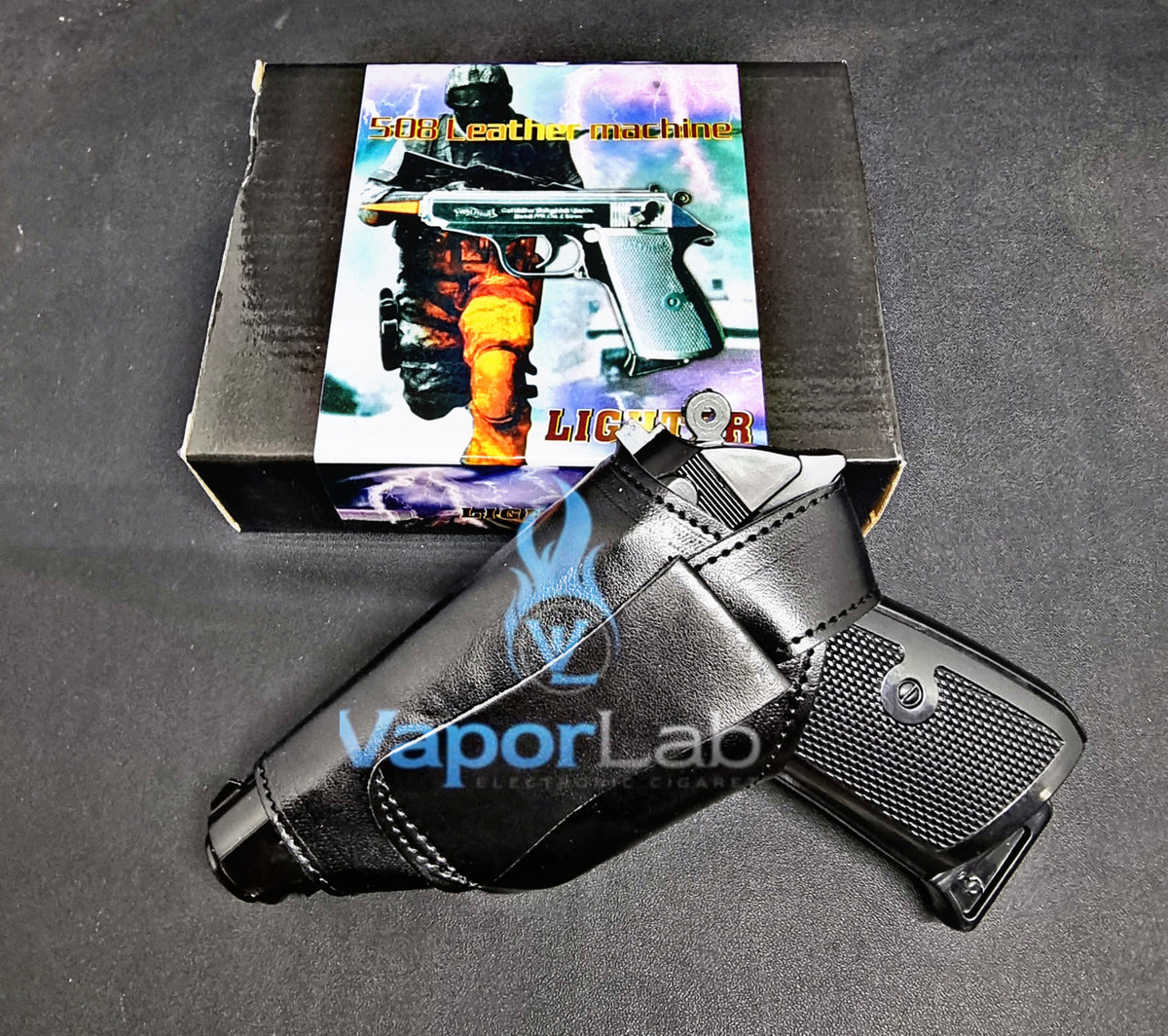 korek api gas isi ulang bara merah model pistol walther ppk besi refillable gas metal gun lighter collection display pajangan