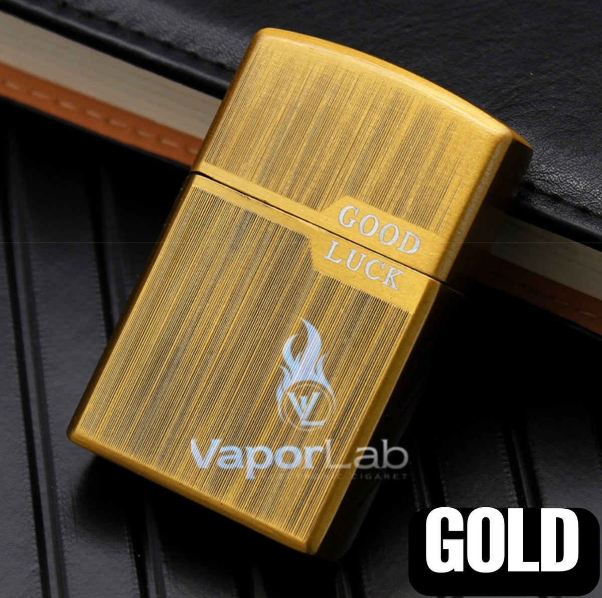 korek api gas bisa diisi ulang model classic good luck refillable metal gas lighter