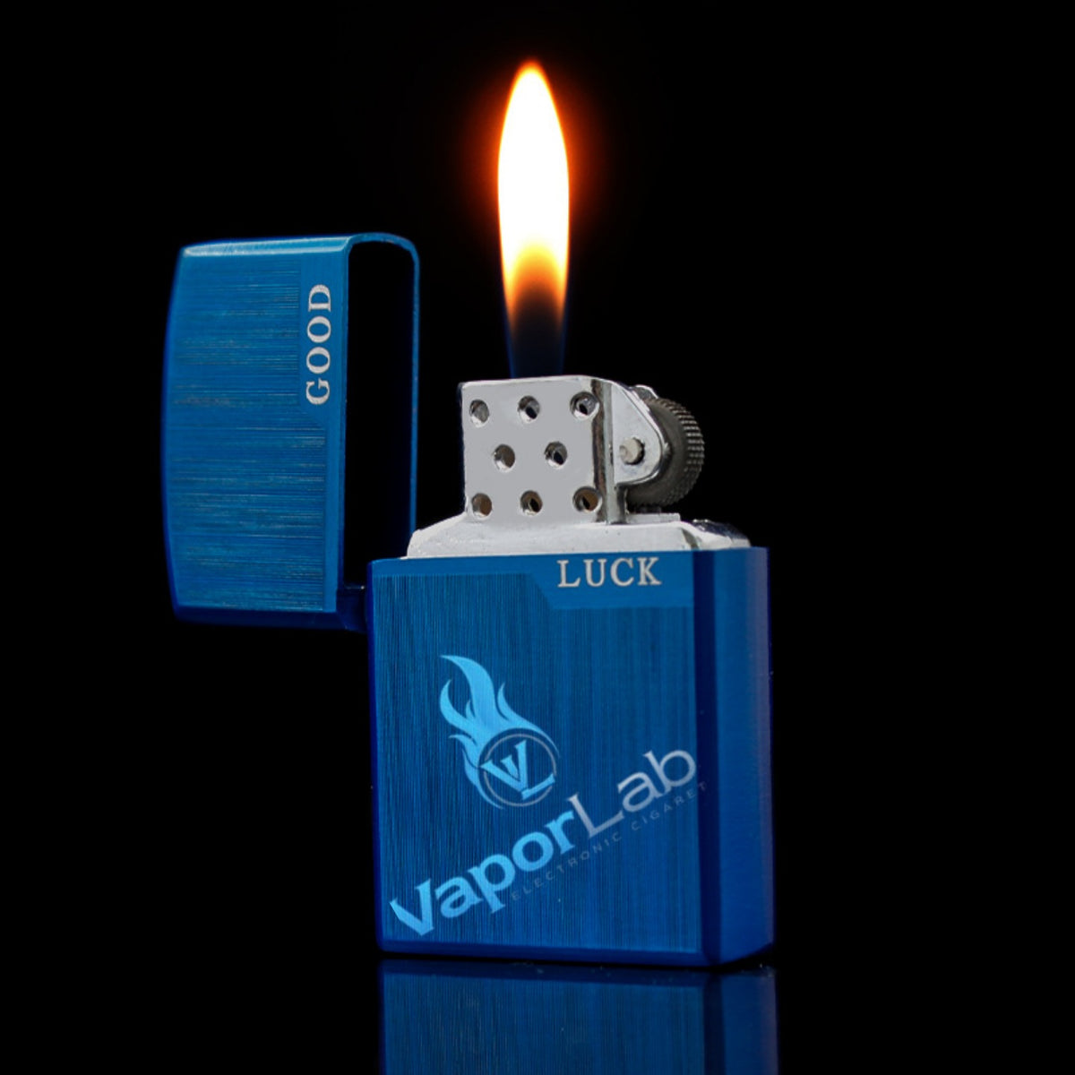 korek api gas bisa diisi ulang model classic good luck refillable metal gas lighter