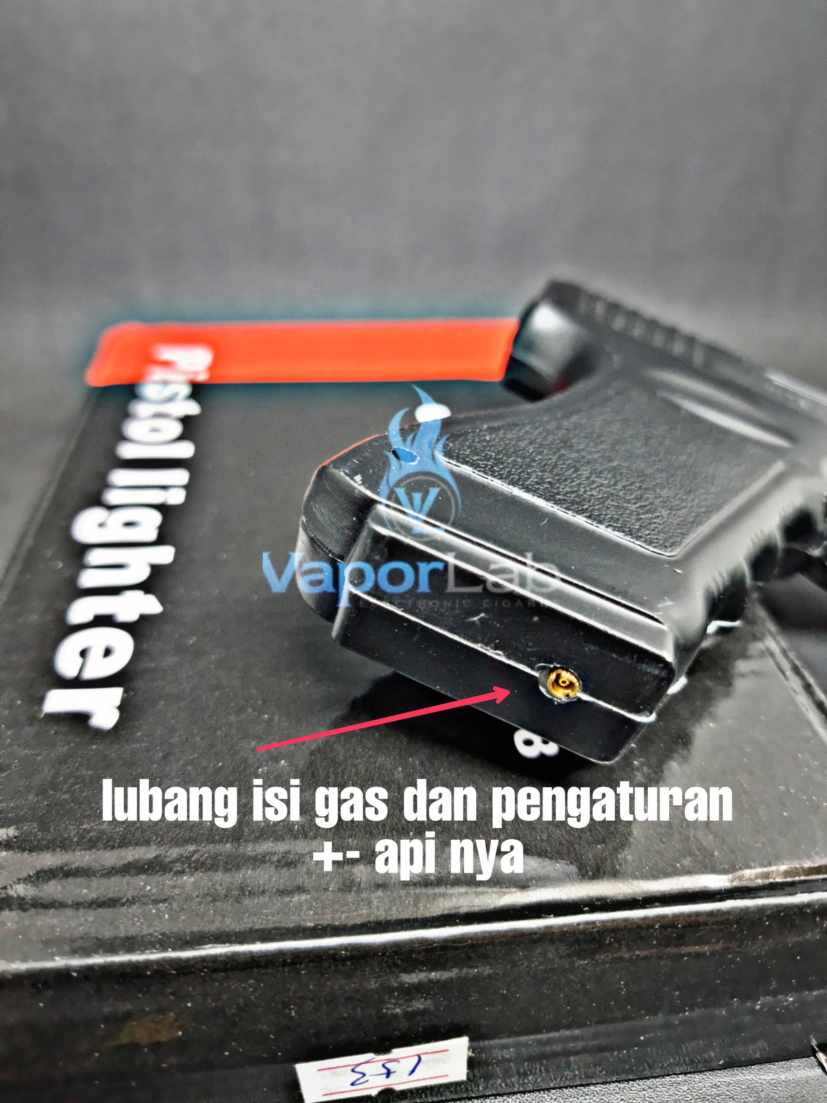 korek api gas bisa diisi ulang api bara merah model pistol glok 18 gun jet torch refillable gas lighter display collections