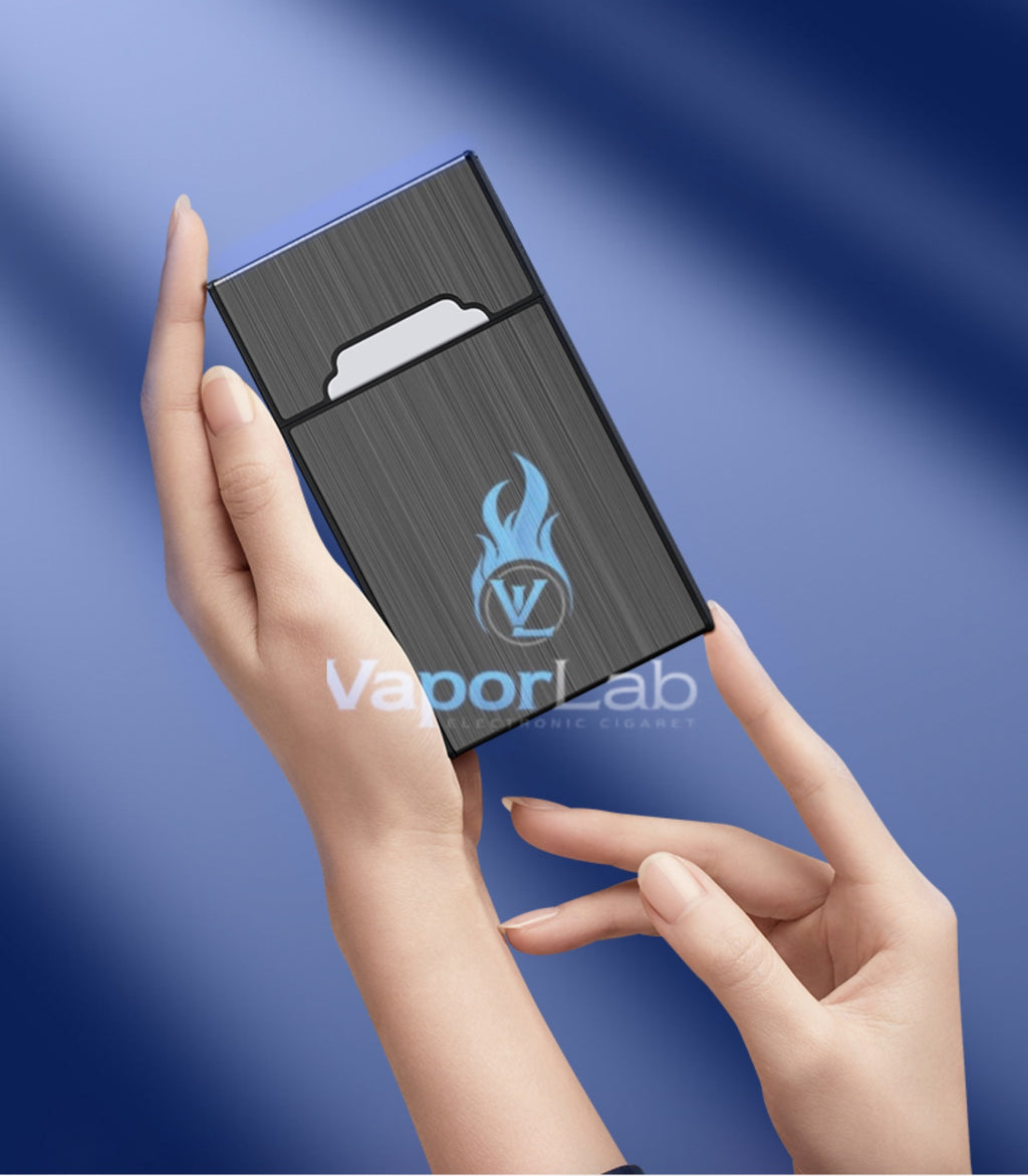 kotak box tempat simpan rokok ukuran slim panjang 20 batang cigarette case lapisan luar metal