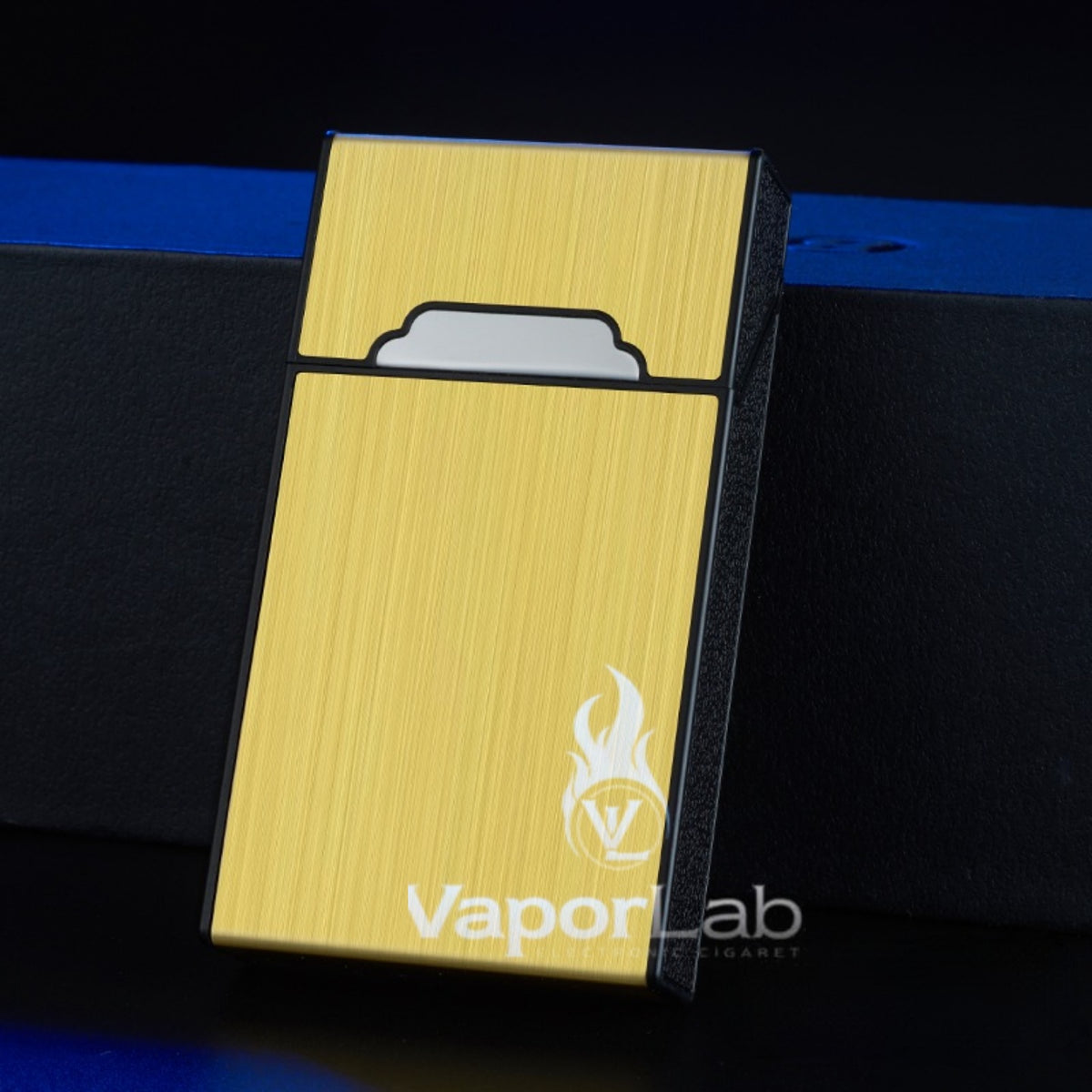 kotak box tempat simpan rokok ukuran slim panjang 20 batang cigarette case lapisan luar metal