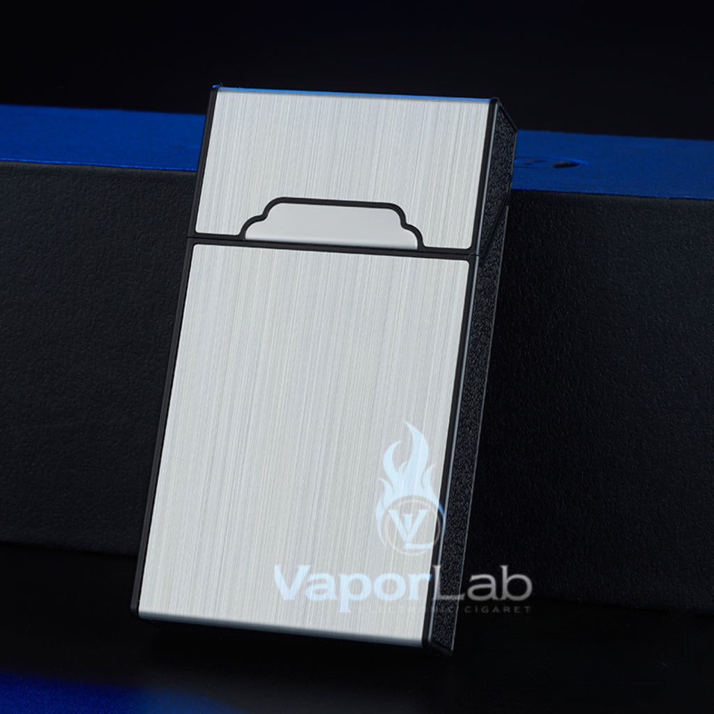 kotak box tempat simpan rokok ukuran slim panjang 20 batang cigarette case lapisan luar metal