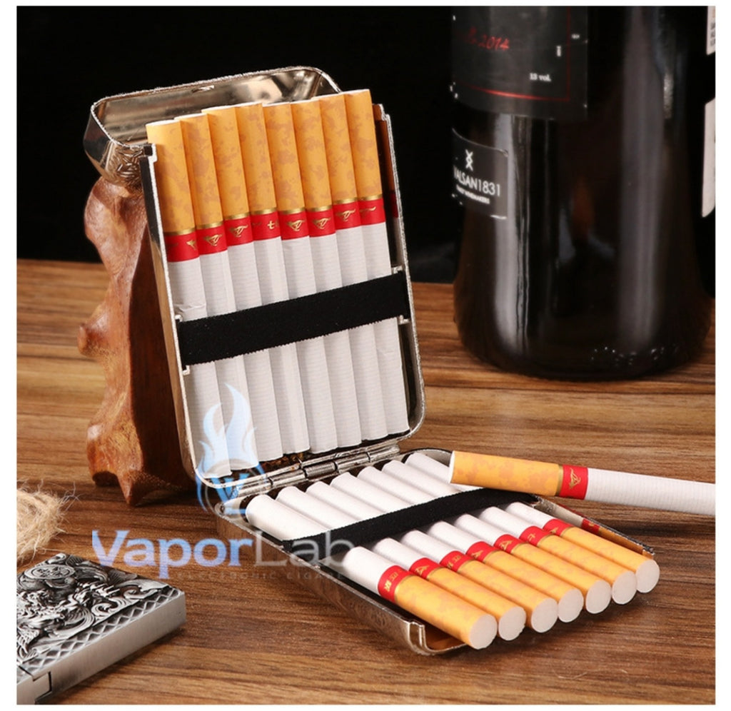 kotak tempat simpan rokok slim atau reguler size vintage metal cigarette case model peaky blinders retro metal design