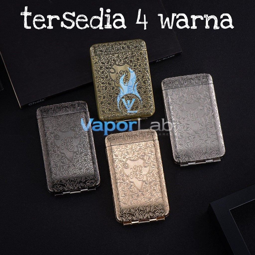 kotak tempat simpan rokok slim atau reguler size vintage metal cigarette case model peaky blinders retro metal design