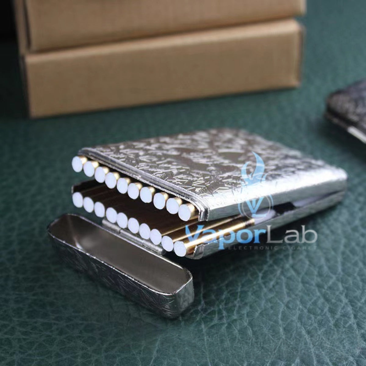 kotak tempat simpan rokok slim atau reguler size vintage metal cigarette case model peaky blinders retro metal design