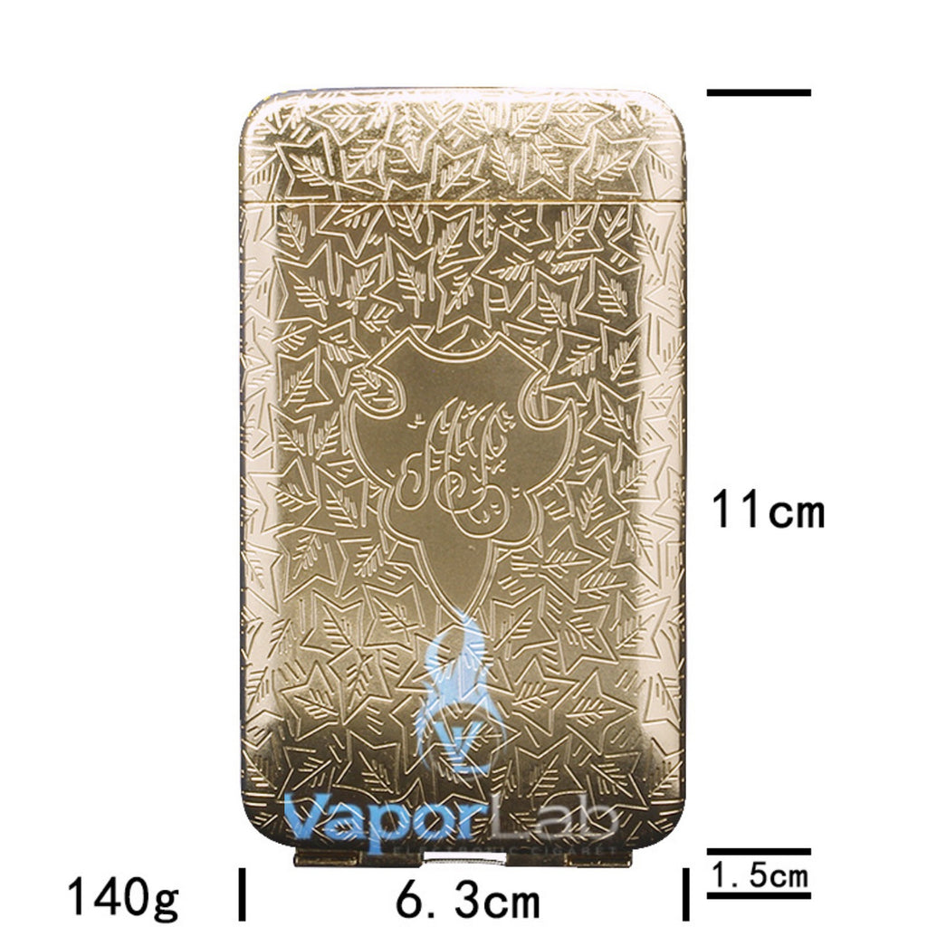 kotak tempat simpan rokok slim atau reguler size vintage metal cigarette case model peaky blinders retro metal design