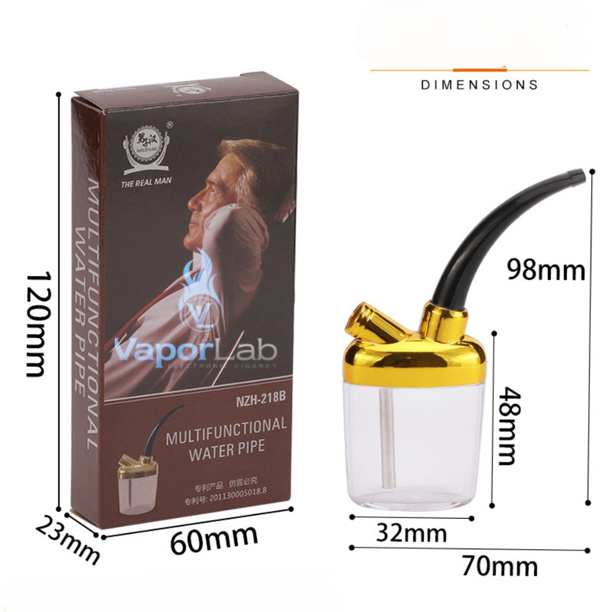 Water pipe mini pipa penyaring cigarette filter zat berbahaya di rokok clean smoking NZH218B