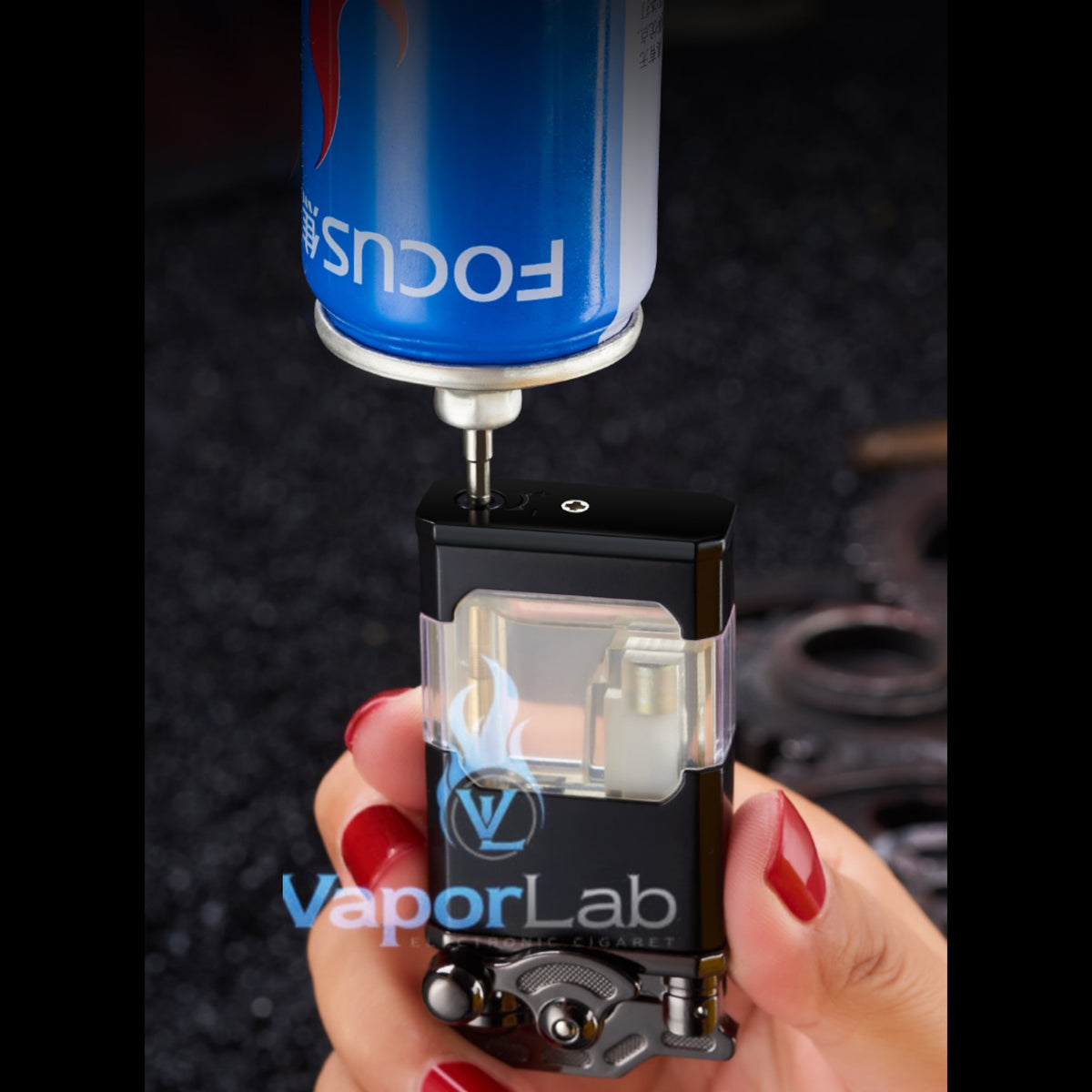 korek api gas bisa isi ulang bara las vintage jet torch dengan kaca transparant rocker arm refillable gas lighter